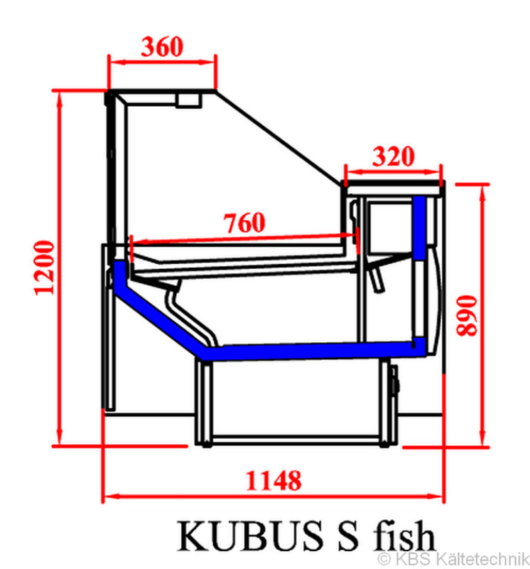 KBS Fischtheke Kubus 1956 Fisch