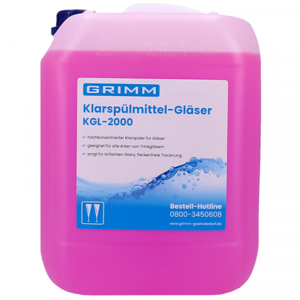 GRIMM Klarspülmittel-Set für Gläser KGL-2000 - 40 Liter