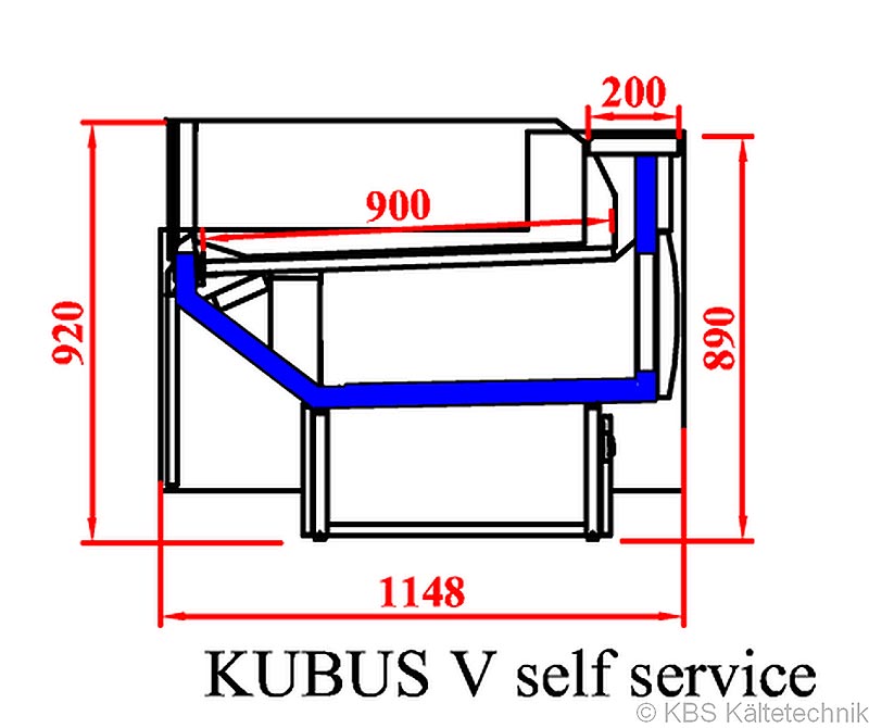 KBS Kühltheke Kubus 1018 SB