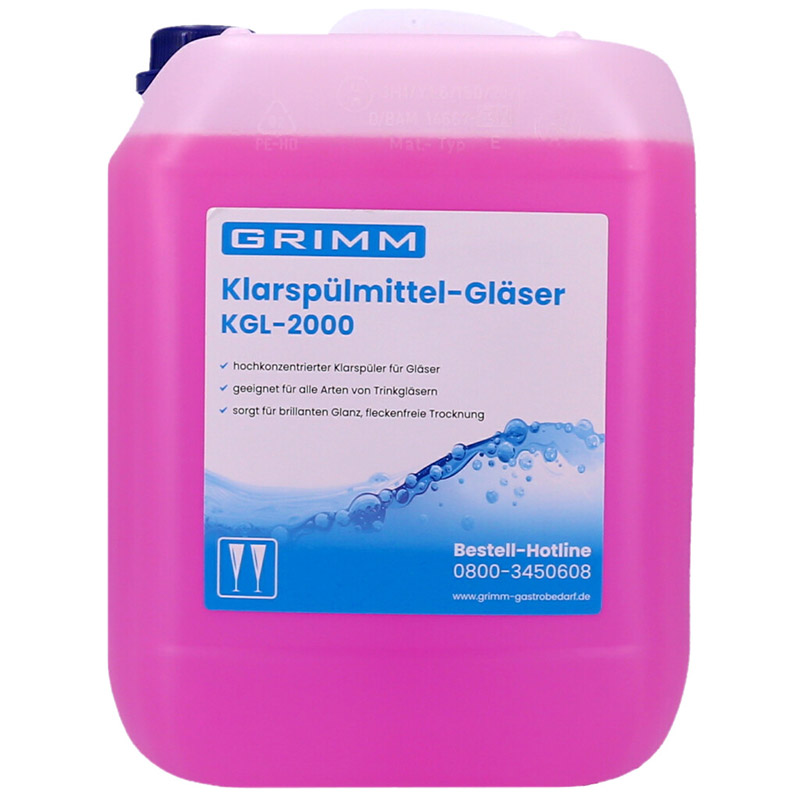 GRIMM Klarspülmittel-Gläser KGL-2000